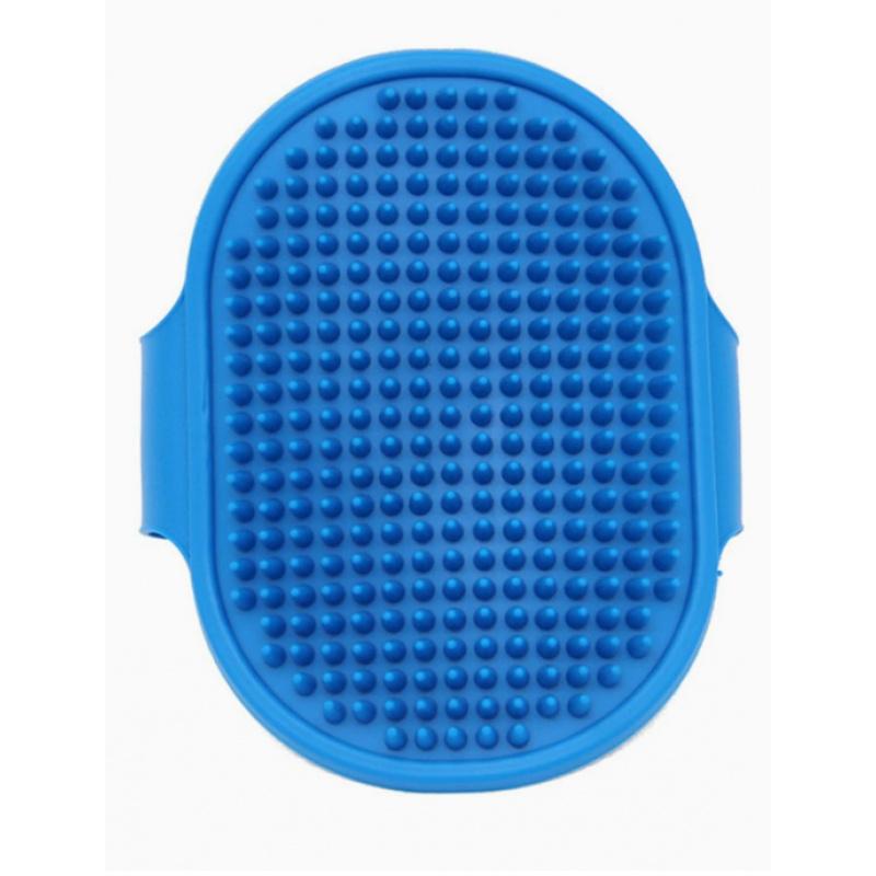 Dog Bath Brush with Adjustable Handle, Non-Slip Massage Grooming Tool for Easy Bathing and Hair Brushing