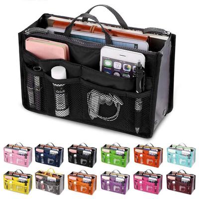 Organizer Insert Bag Women Dacron Travel Insert Handbag Purse Large Liner Lady Makeup Cosmetic Bag