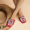 Fashion Women's Shoes 2025 New Basic Women's Slippers Fashion Crystal Daily Slippers Women Summer Plus Size Best Seller Flat Slippers