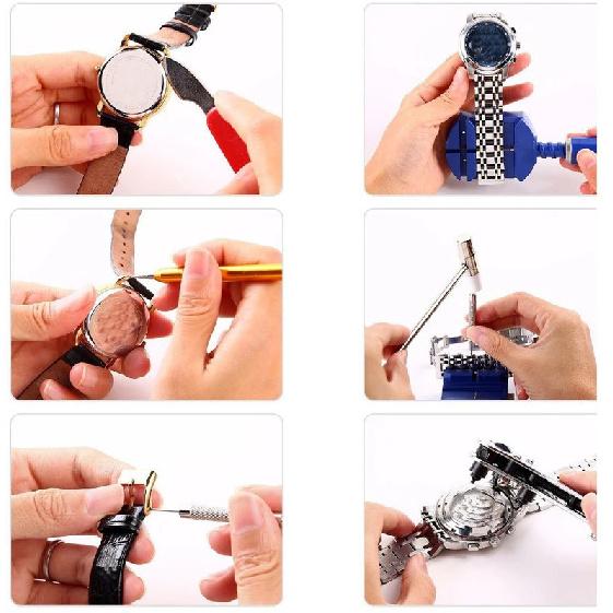 161pcs Watch Battery Change Tool Kit To Open Watches Back Case Opener Opening Watch Repair Tool Professional Watchmaker Kit