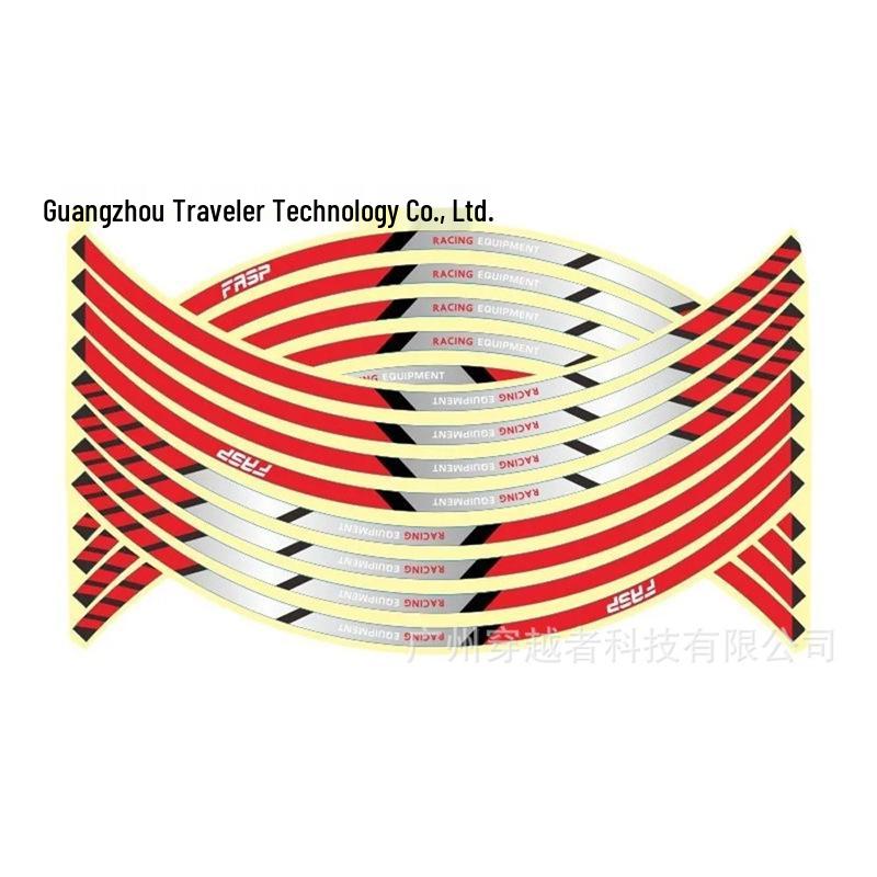 Reflecterende Velgtape 17"-18" voor Honda & Kawasaki Motorfiets- en Autovelgen