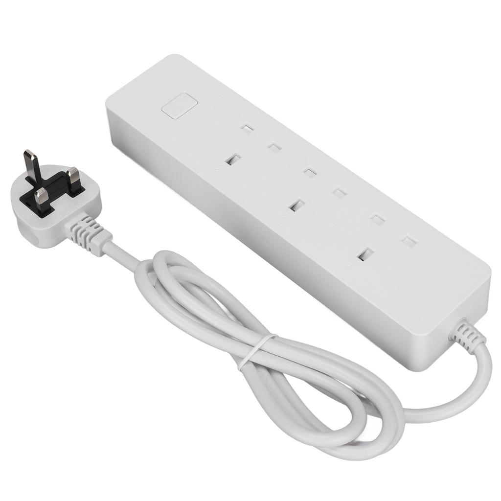 Smarte Steckdosenleiste WLAN Smart Plug mit 3 AC-Steckdosen und 2 USB-Ladeanschlüssen für Zuhause, Schule, Büro