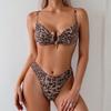 2025 European & American Leopard Print Sexy Bikini Sling Swimwear for Women
