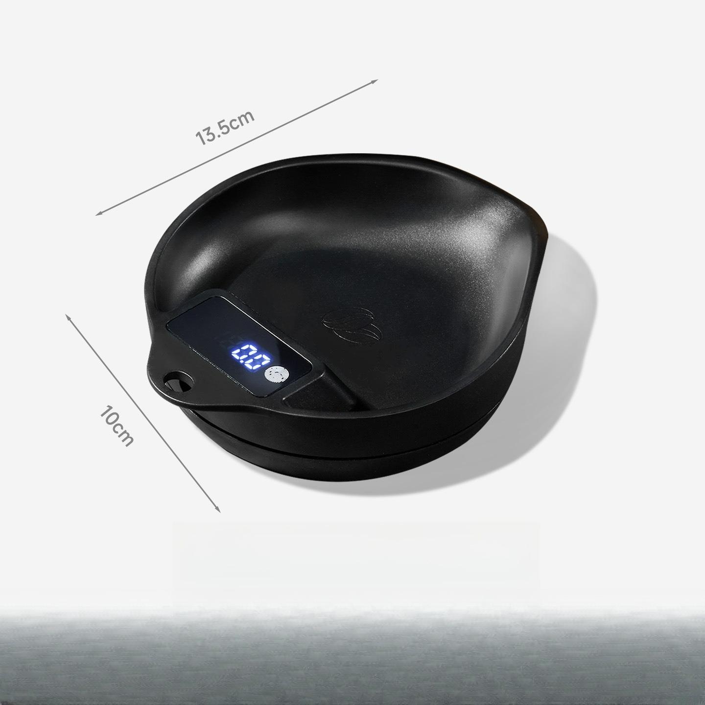 

Coffee Scale Electronic Bean Measuring Scale ABS Espresso Weighing Display Tray Spray 0.1g Kitchen Barista Accessory чёрный