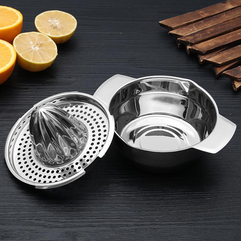 Portable Lemon Orange Manual Fruit Juicer 304 Stainless Steel Kitchen Accessories Tools Citrus Raw Hand Pressed Juice Maker