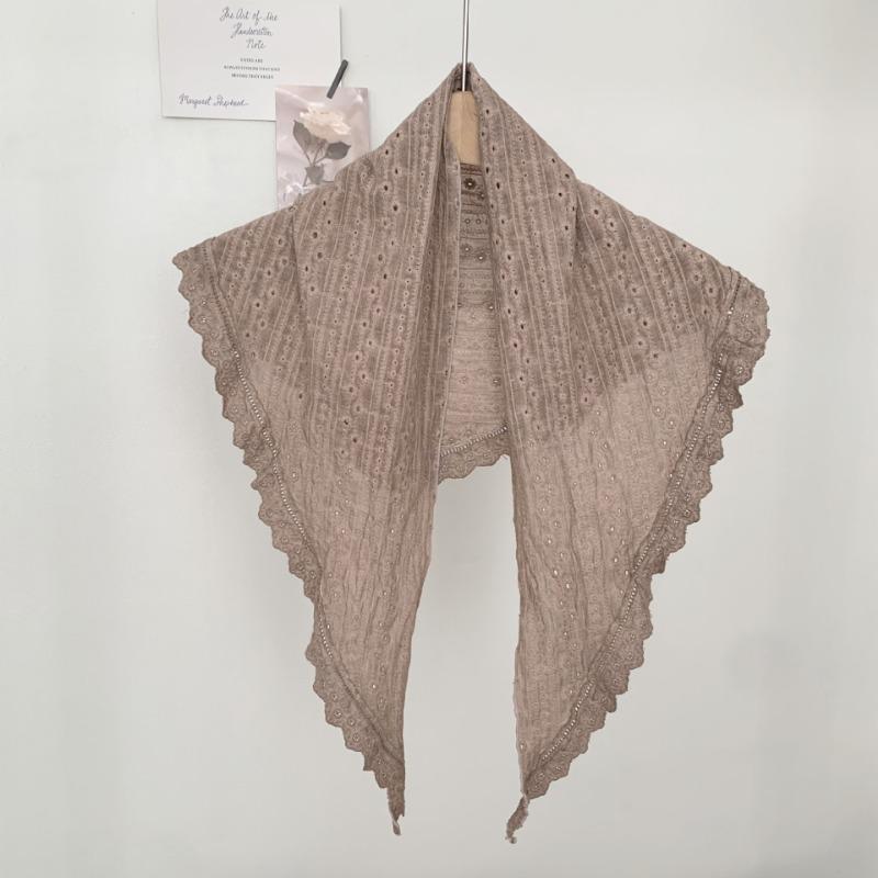 Silk Scarf New Versatile Scarf Solid Color Headscarf Headband Jeans Stacked Silk Scarf Waist Fart Curtain