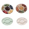 Candy Divided Simple Pastry Food Storage Tray Nuts Dish Snack Plate Appetizer Serving Platter