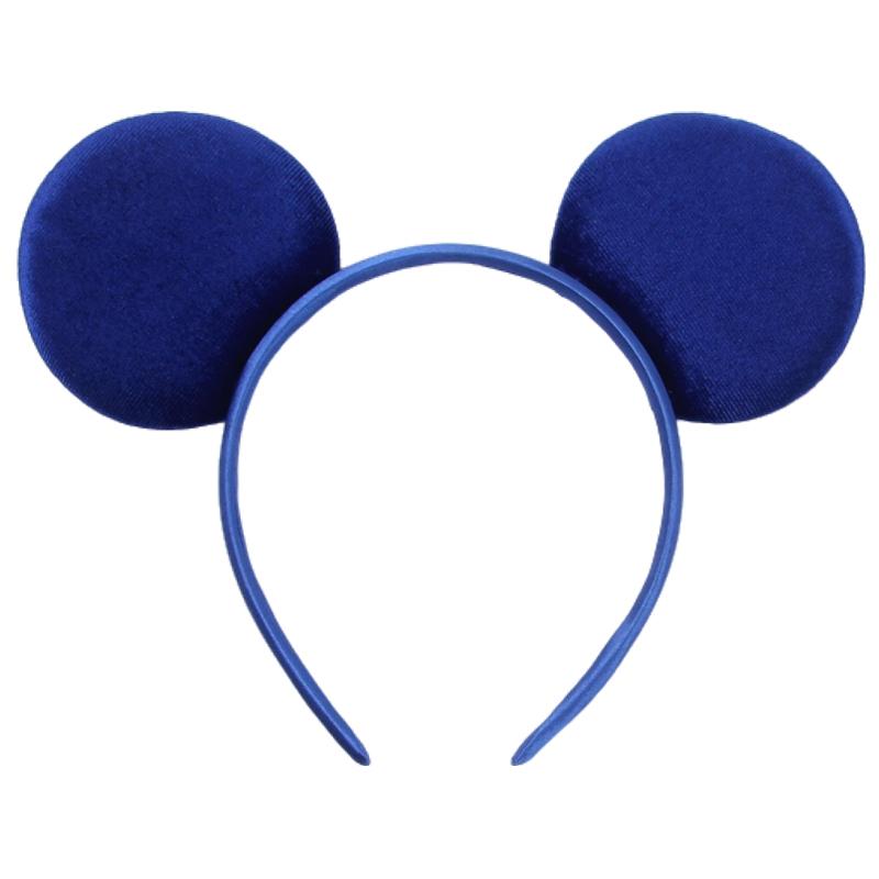 Ny Trendig Musöron Hårband Mickey 3.3" Sammet För Flickor Mjuk Rosett Hårband Halloween Festival Fest Resa DIY Håraccessoarer