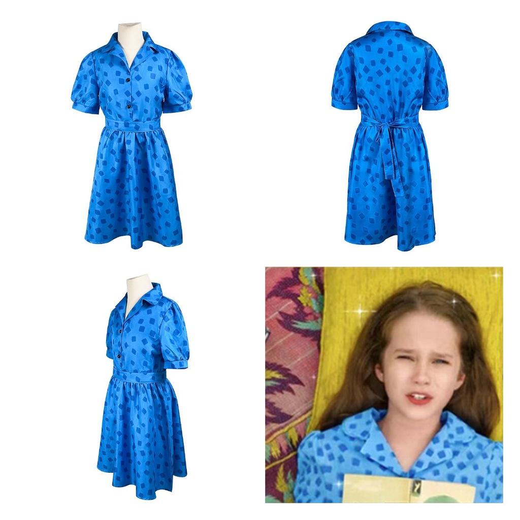 Matilda Cosplay Kostým Šaty Pro Dívky Směs Polyesteru Sladký A Svíží Styl Velikosti Pro Děti I Dospělé