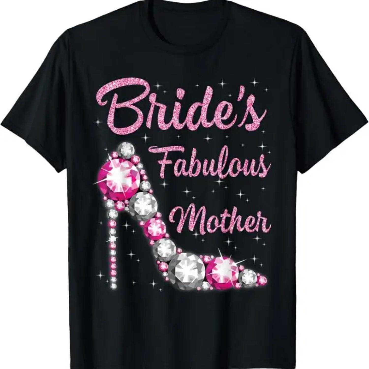 

Mother S Fabulous Bride Happy Wedding Married Day Vintage T Shirt XXXXXL чорний