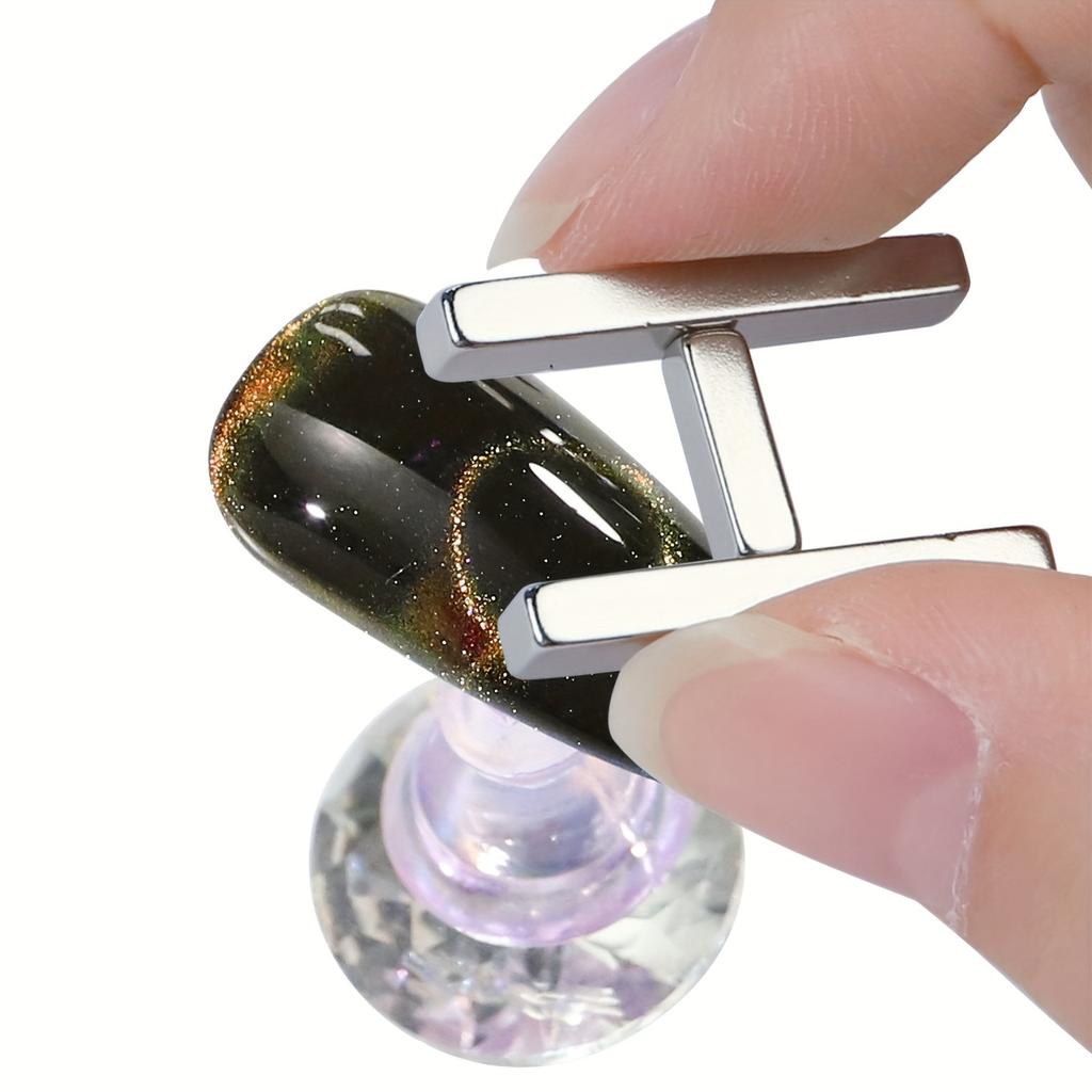 4Pcs Manicure Multi-function Magnet Set Nail Salon 3D Cat Eye Long Strip Magnet French Cat's Eye Nail Stick Set for UV Gel Tools
