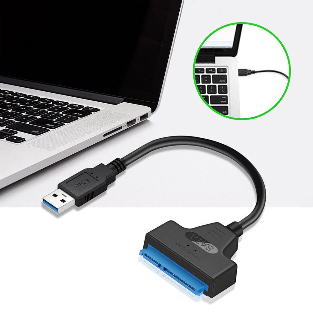 External HDD SSD LED Indicator 22 Pin Converter USB 3.0 To SATA Hard Disk Driver Adapter Cable
