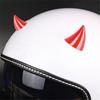 2PCS Devil Horns Cute Horn Helmet Decoration Wing Stickers