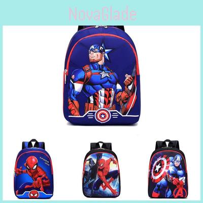 Batoh s kresleným motivem pro malé chlapce Trendy design superhrdinů Věk 2-5 Odolný nylon