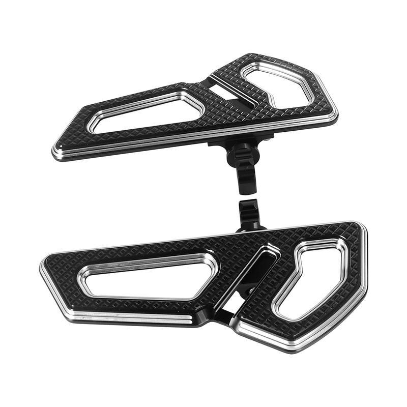 Motorcycle Passenger Floorboard Aluminum Rear Pedal Footpegs Footboard For Harley Touring FLHR Street Electra Glide FLTR Softail