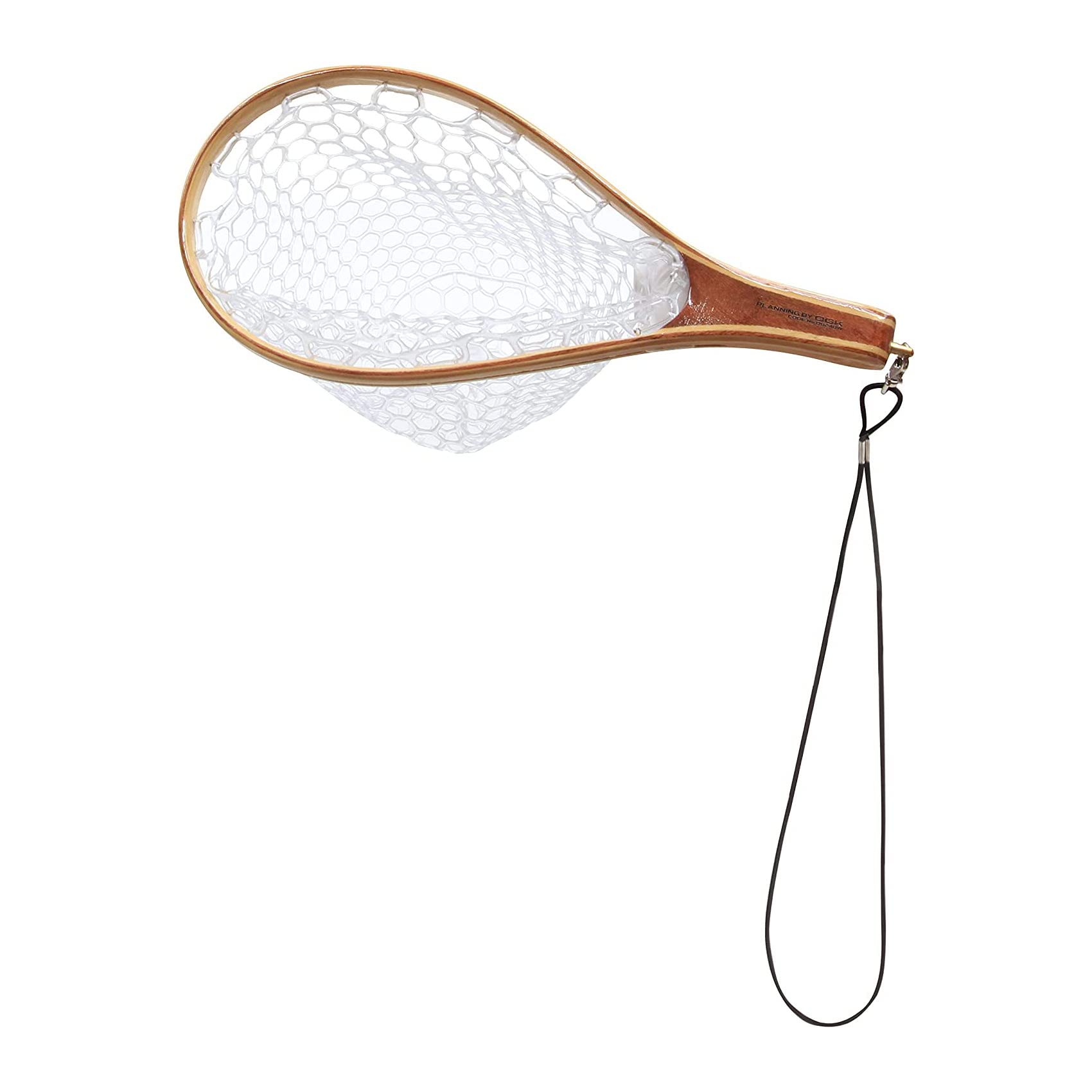 

Rubber Landing Natural Wood Grain (OGK) Net, Racket-Shaped (Wooden), 12-inch,