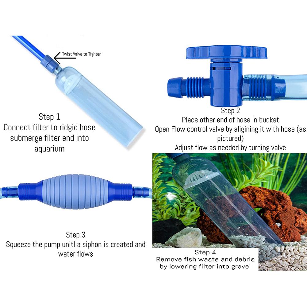 Gravel Vacuum For Aquarium Fish Bowl Gravel Cleaner Aquarium Siphon