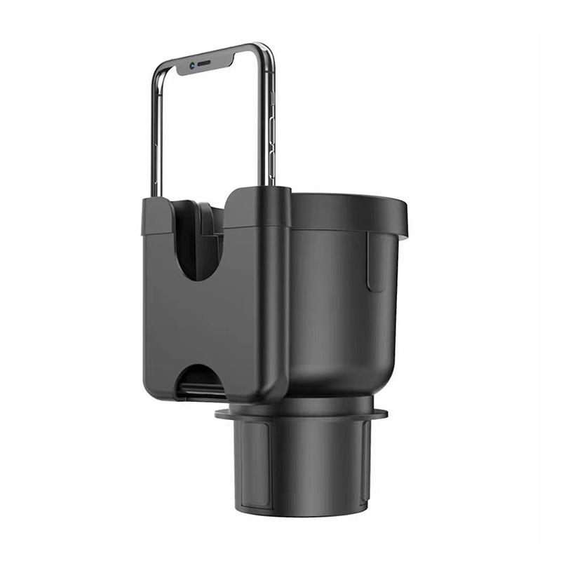 Portabicchieri per Auto 2 in 1 con Supporto Porta Cellulare Adattatore Espansore Portabicchieri Organizzatore Multifunzione per Bottiglie e Bicchieri