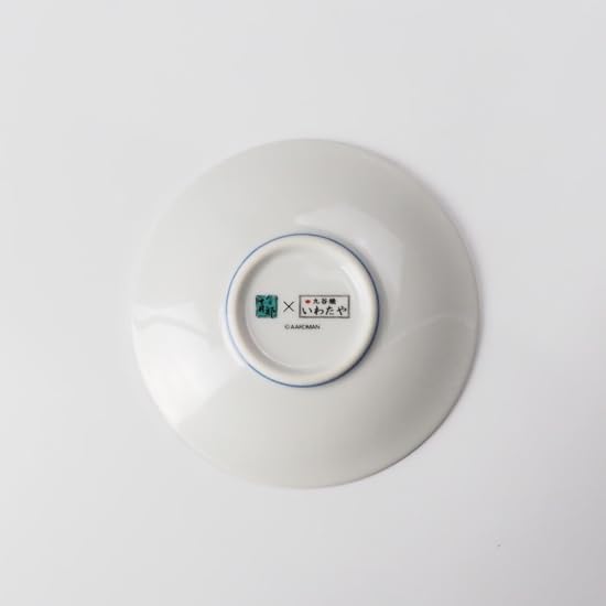 Kutani ware Iwataya Shaun the Sheep small plate in the Yoshidaya style SS-02