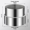 Stainless Steel Ventilation Pipe Fittings Multiple Sizes Ducting Connector