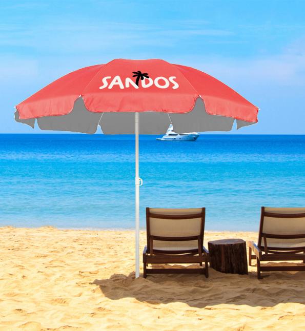 Folding Garden Beach Umbrella, Double, UV, Foldable, Waterproof Cover