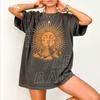 Himmlisches Sonnenhemd Boho Berg-T-Shirt Vintage-Sonnenmotiv Naturfreund-Geschenk Mystisches Outdoor-Unisex-Shirt