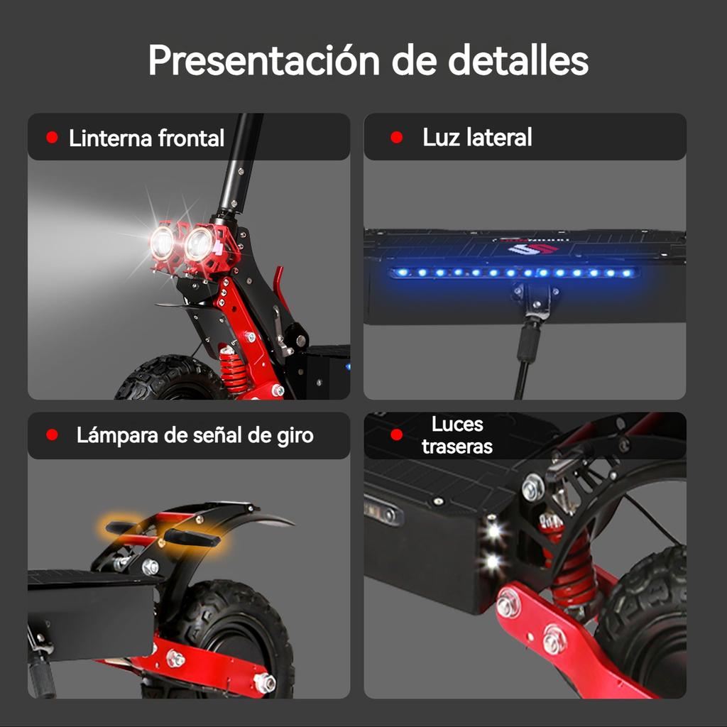 Electric Scooter 3600W 48V 21Ah 60km/h 150kg Max Load Foldable With NFC Warehouse EU & USA. Free Shipping