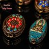 Nepal Handmade Auspicious Cloud Brass Spacer Beads for DIY Jewelry and Ornaments
