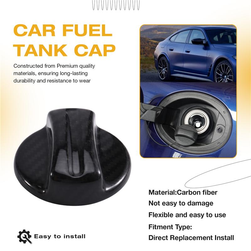 Ac29-Fuel Tank Cap Carbon Fiber Trim Sticker For BMW Car Fuel Tank Inner Cover Accessories