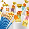 Juego de 12 Pinceles de Cerdas de Nylon Planos Pinceles para Acuarela Pintura al Óleo Para Artistas Aficionados Y Pinturas Acrílicas Pinceles para Tela