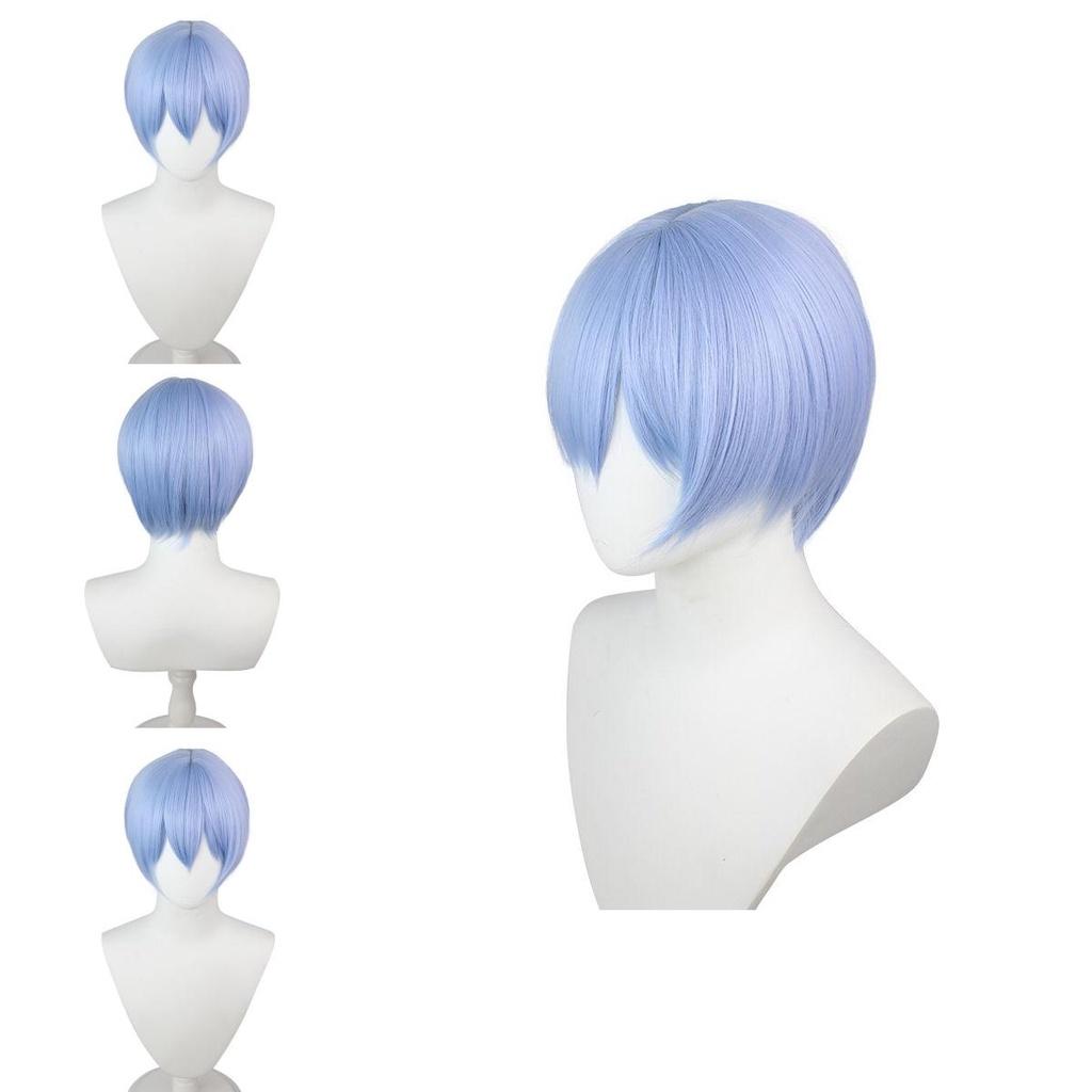 30cm/11.8in Eva Ayanami Rei Cosplay Wig Add Fun To Halloween Parties