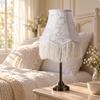 Blumen-Textil-Lampenschirm Elegant Verjüngt Mehrstufig Vintage-Inspiriert