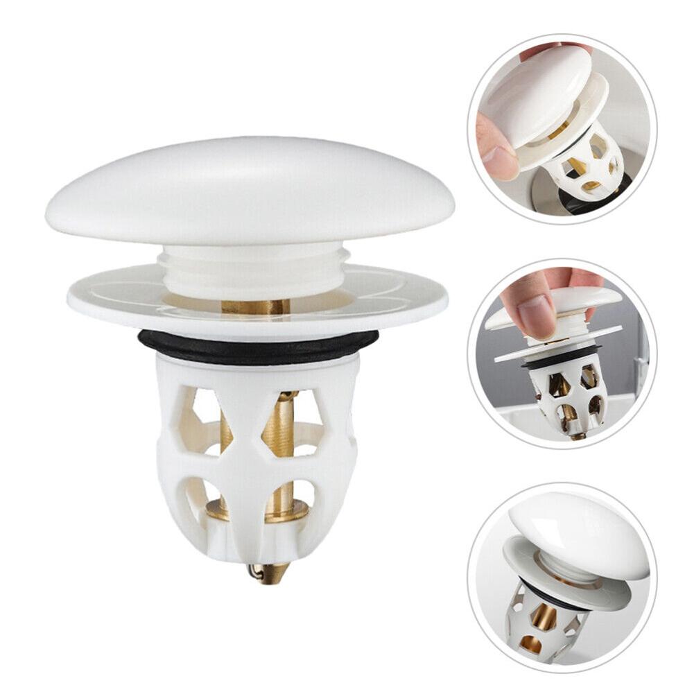 High Quality Bathroom Sink Anti-Clogging Ceramic ABS Copper Modern Shape Sink Drain Stopper Washbasin Draining