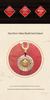 Gold-Plated Yellow Wealth God Pendant - High-End Retro Niche for Peace, Joy & Health
