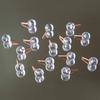 100pcs Rose Gold Thumb Tacks Large Size with Clear Round Head Elegant Designs Tacks Set for Bulletin Boards & Crafts