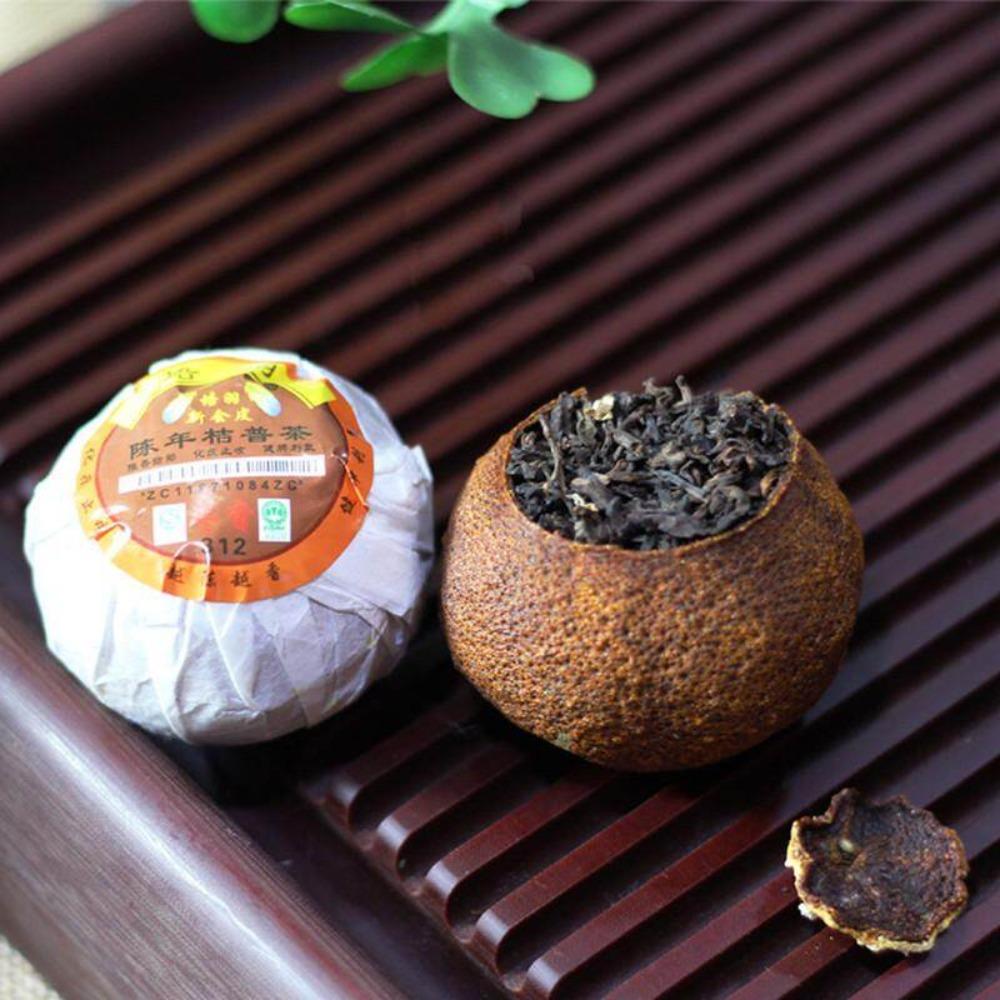 Natural Pu-erh Tea with Tangerine Peel 250g Herbal Energy Drink 01