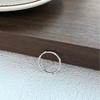 Sterling Silver Bamboo Joint Ring: Simple, Luxurious, Open Design in Chinese Style