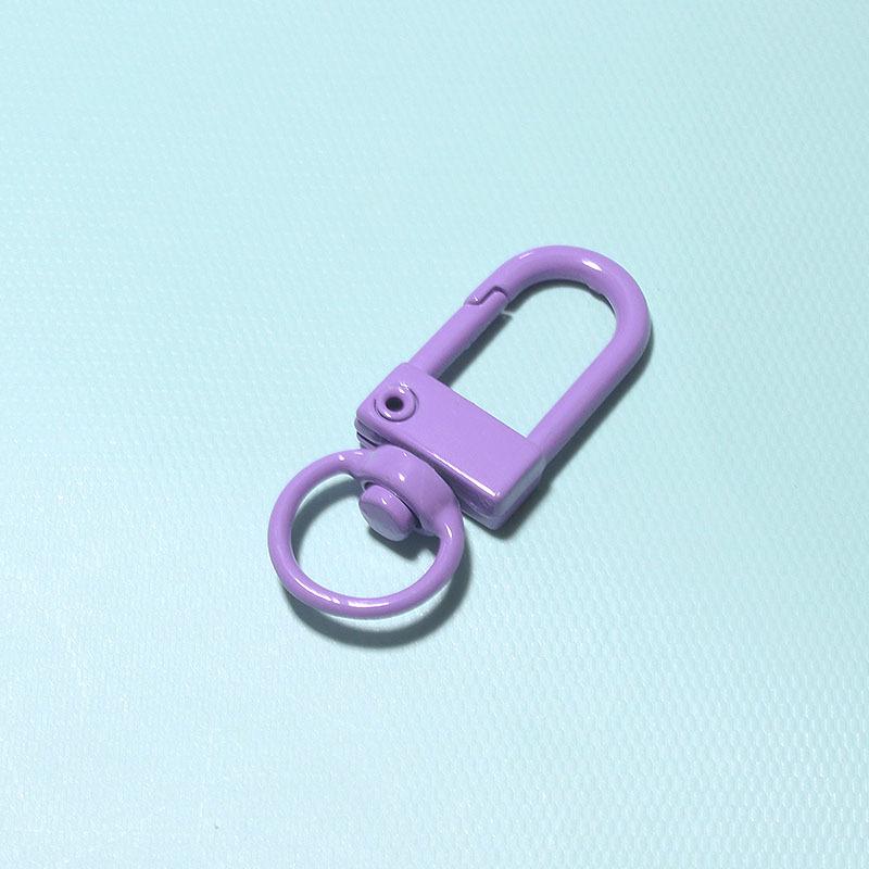 Handmade U-Shaped Painted Door Buckle Keychain Spray Paint DIY Accessory Pendant