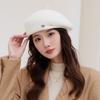 Beret autumn and winter hat women's foreign style fashionable literary and retro big head circumference versatile face small painter hat