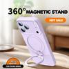 Liquid Silicone Magnetic Bracket Phone Case For iPhone 17 13 14 15 16 Pro Max Air Plus Magsafe Stand Holder Protector Cover