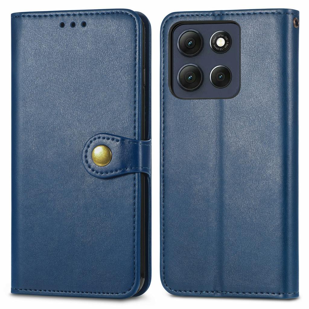 For Motorola Moto G86 Power 5G Case Wallet Stand Leather Phone Cover with Wrist Strap