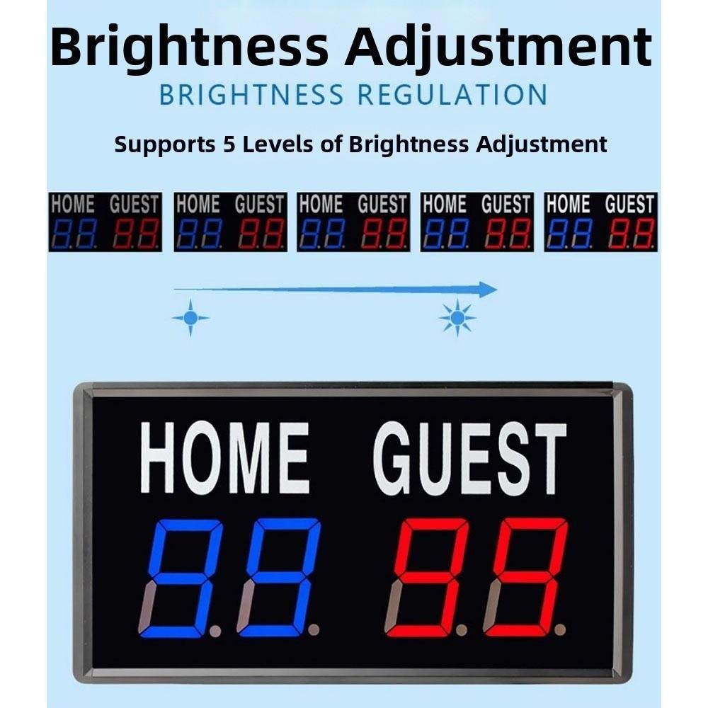 Wireless LED Digital Scoreboard 4-Digit Mini Electric Scoreboard Basketball
