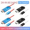 2M 4K 60/144HZ Type C To HDMI-Compatible Adapter Portable TV Connector Dock Universal Projection Cable for Nintendo Switch 2