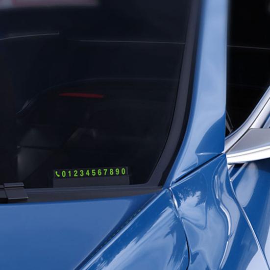 Parking Number Plate Useful Anti-aging Smooth Edge Press Type Car Card Accessories