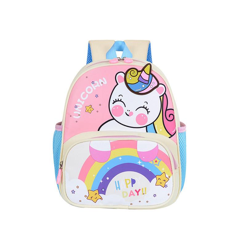Cartoon Dinosaur Unicorn Backpack For Toddlers With Breathable Nylon For School Use