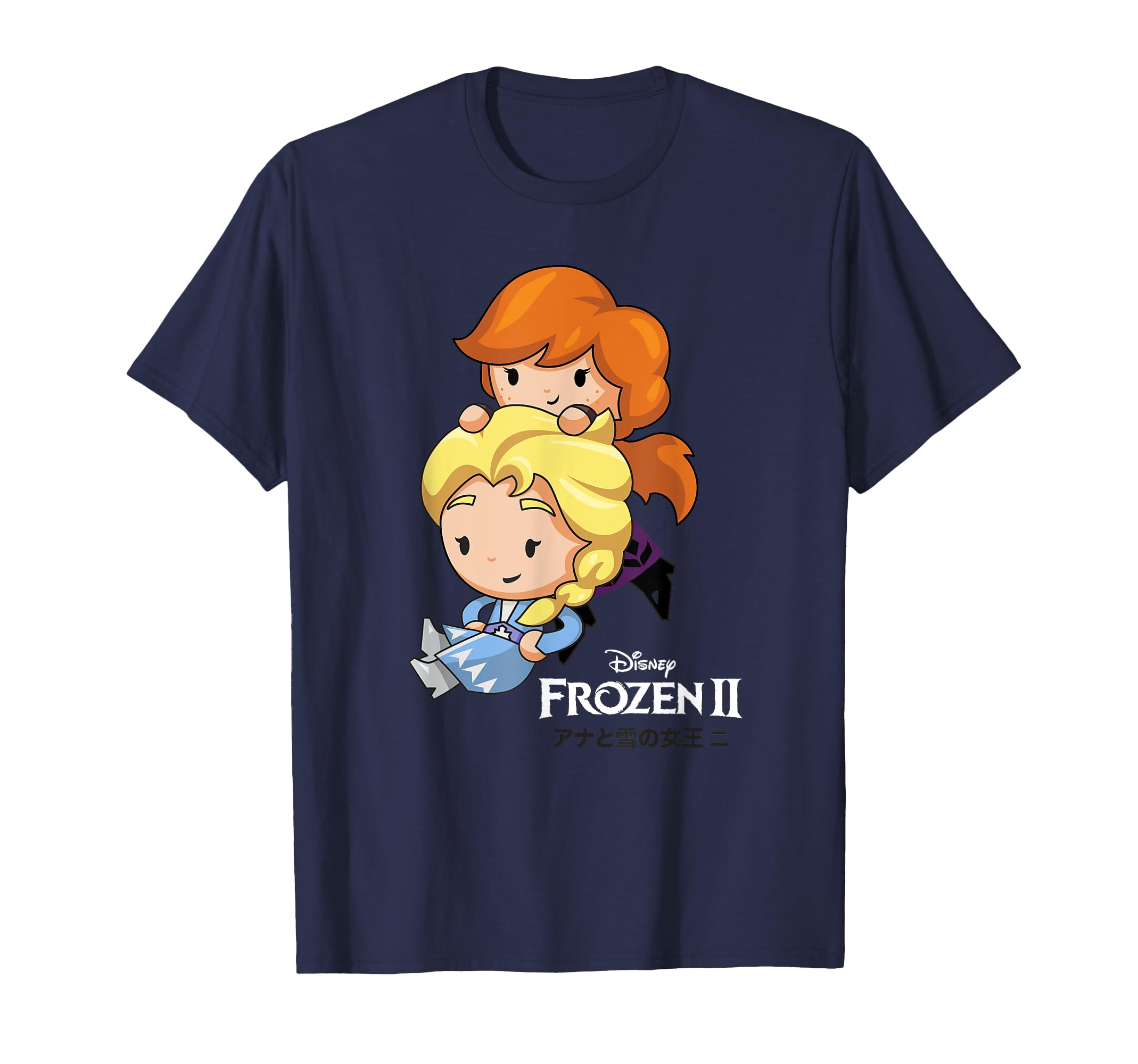 

Disney Frozen 2 Эльза и Анна Чиби японская футболка синий