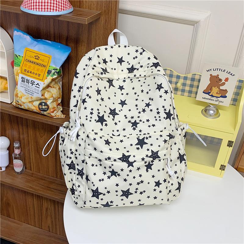 Schoolbag Star Female College Student Class Bag Japanese Ins Cute Backpack Large Capacity Versatile Junior High School High School Bag