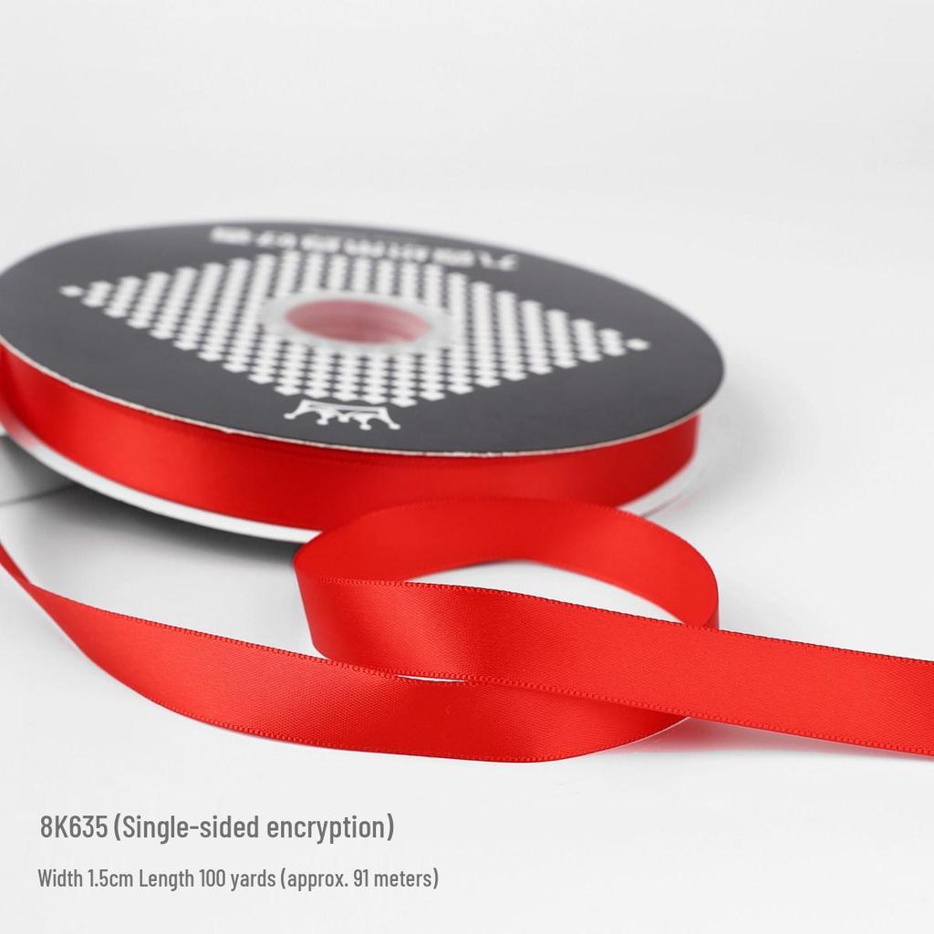 Festive Red Satin Ribbon for New Year, Weddings, Candy Ties, Balloons & Lanterns