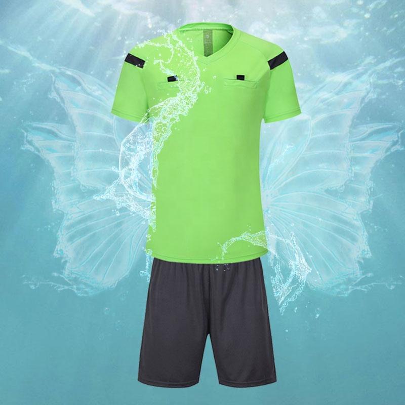 2024 Factory Price Cheap Soccer Referee Shirt Training Shirt Soccer Referee Uniform Set