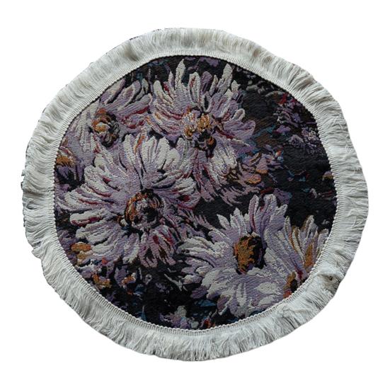 Quaste Tischset Pastoralen Stil Blume Ölgemälde Ästhetische Runde Form Parteien Hochzeiten Bankette